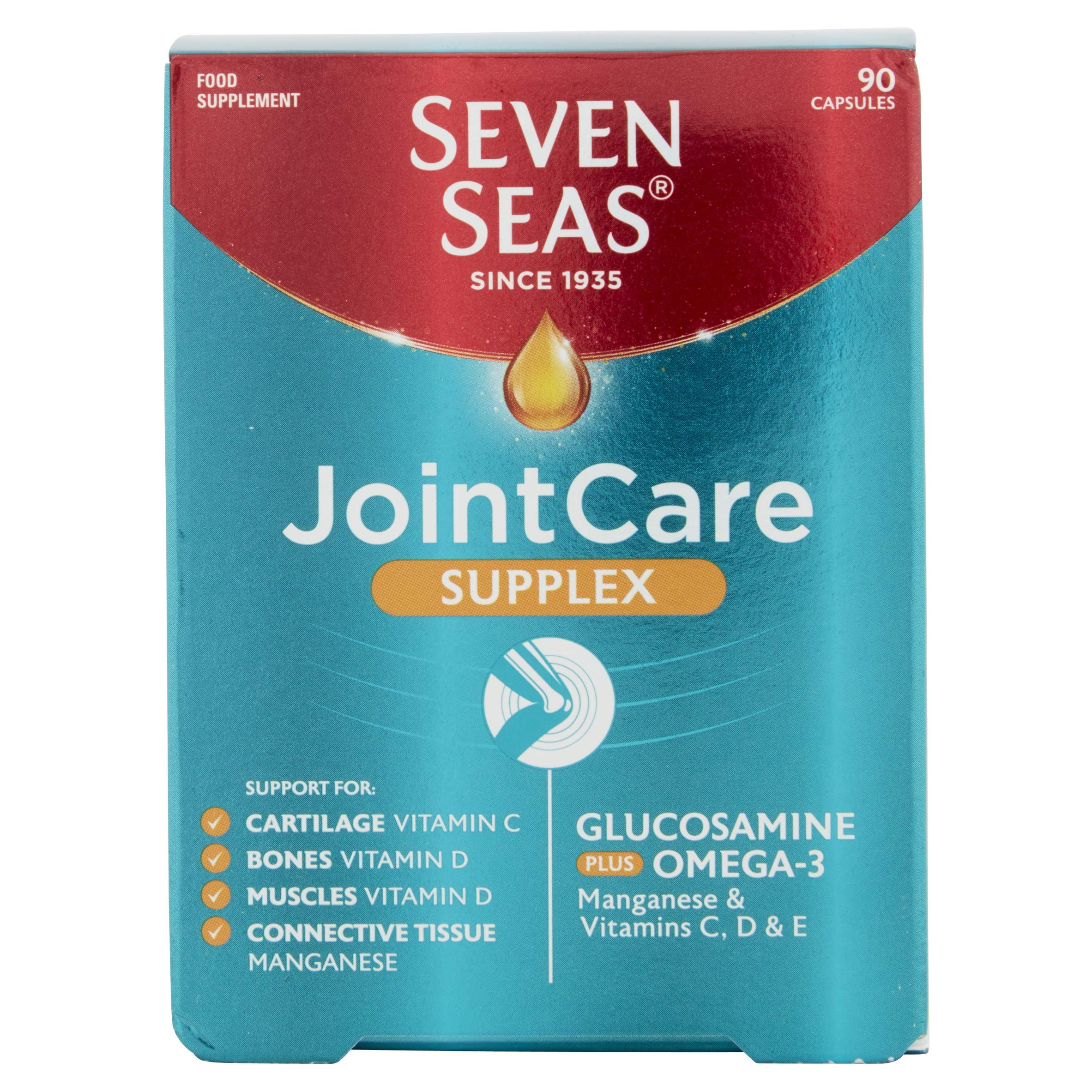 Seven Seas JointCare Supplex with Glucosamine plus Omega3, 90 Capsules