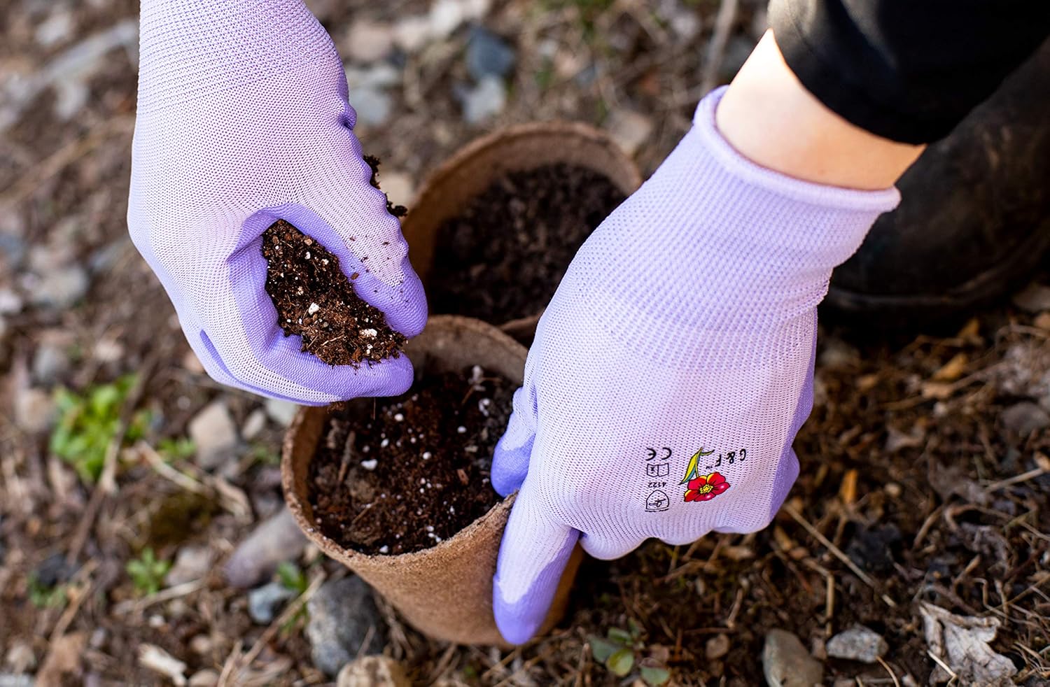 12 PAIRS Women Gardening Gloves with Micro Foam Coating - Garden Gloves Texture Grip - Women’s Work Glove - Working Gloves For Weeding, Digging, Raking and Pruning, Large: Home Improvement