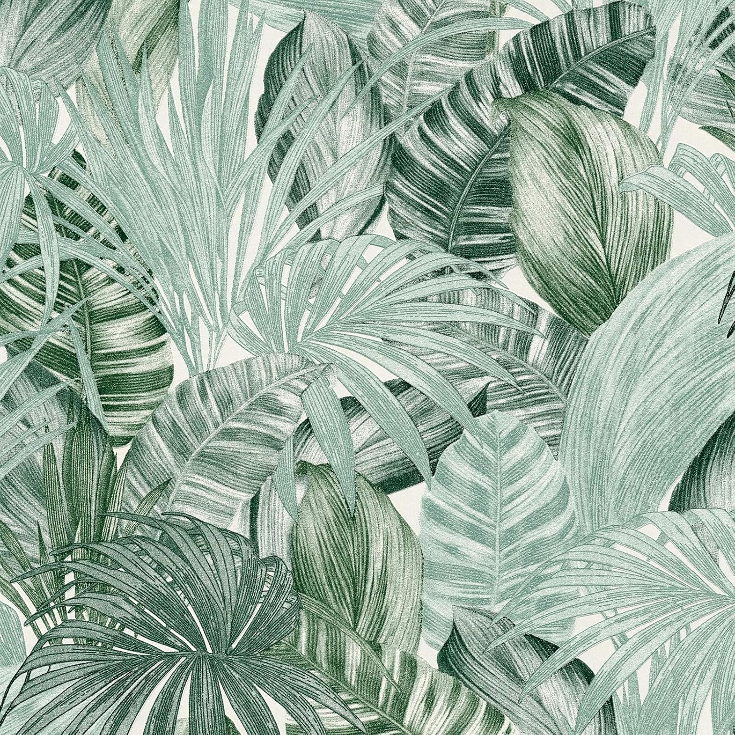 Tropical Wallpaper 368201 Green Palm Leaf Wallpaper