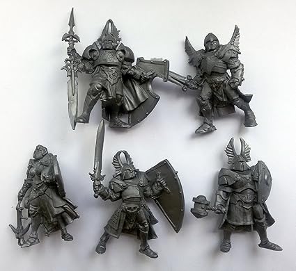 5 Fantasy Paladins Toy Soldiers 54 mm Tehnolog Fantasy Battles