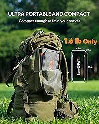 LUMOPAL 30W Foldable Solar Panel Portable Solar