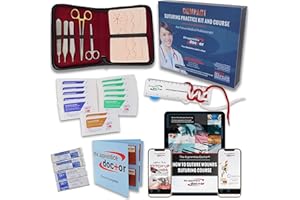 THE APPRENTICE DOCTOR Suture Practice Kit for Medical Students + Access to The Apprentice Academy's in-Depth Online Suturing Course. Course & Practice Kit Designed by an Experienced Surgeon