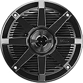 BOSS Audio Systems MR52B 5.25 inch Marine Boat Stereo Speakers - 150 Watts (per Pair), Coaxial, 2 Way, Full Range, 4 Ohms, Weatherproof, Sold in Pairs