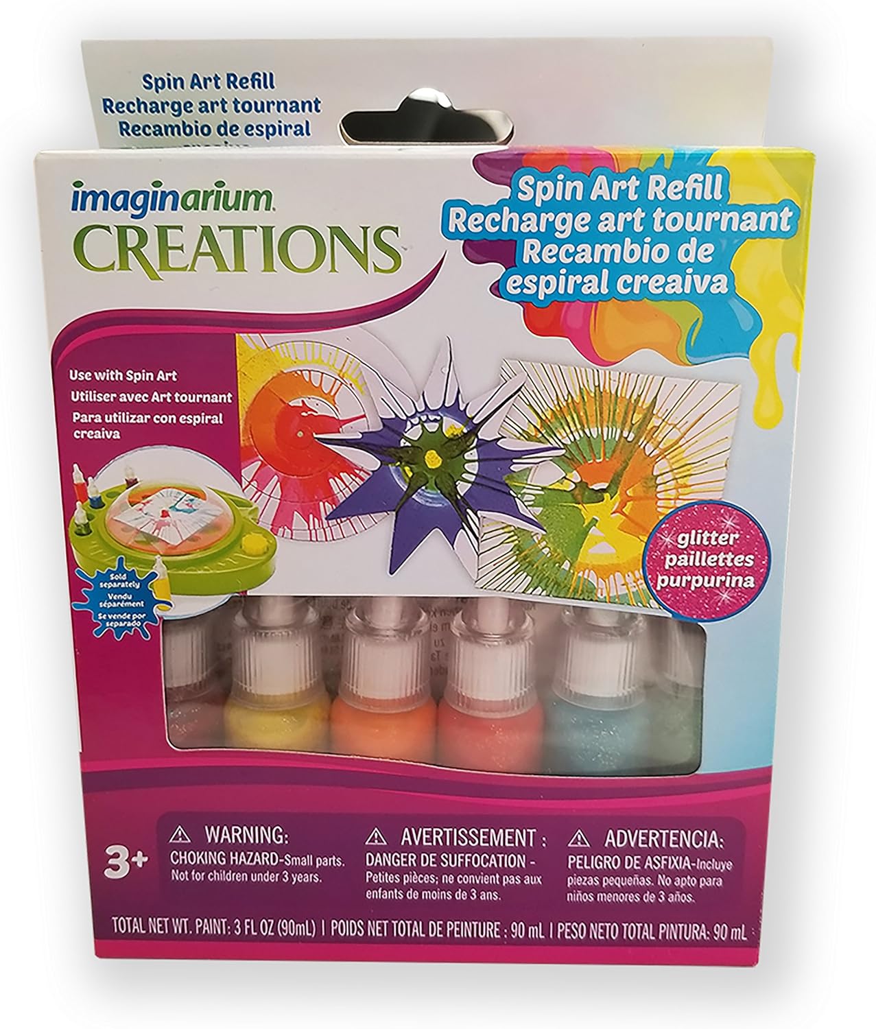 Imaginarium Spin Art Refill Glitter, Paints Amazon Canada