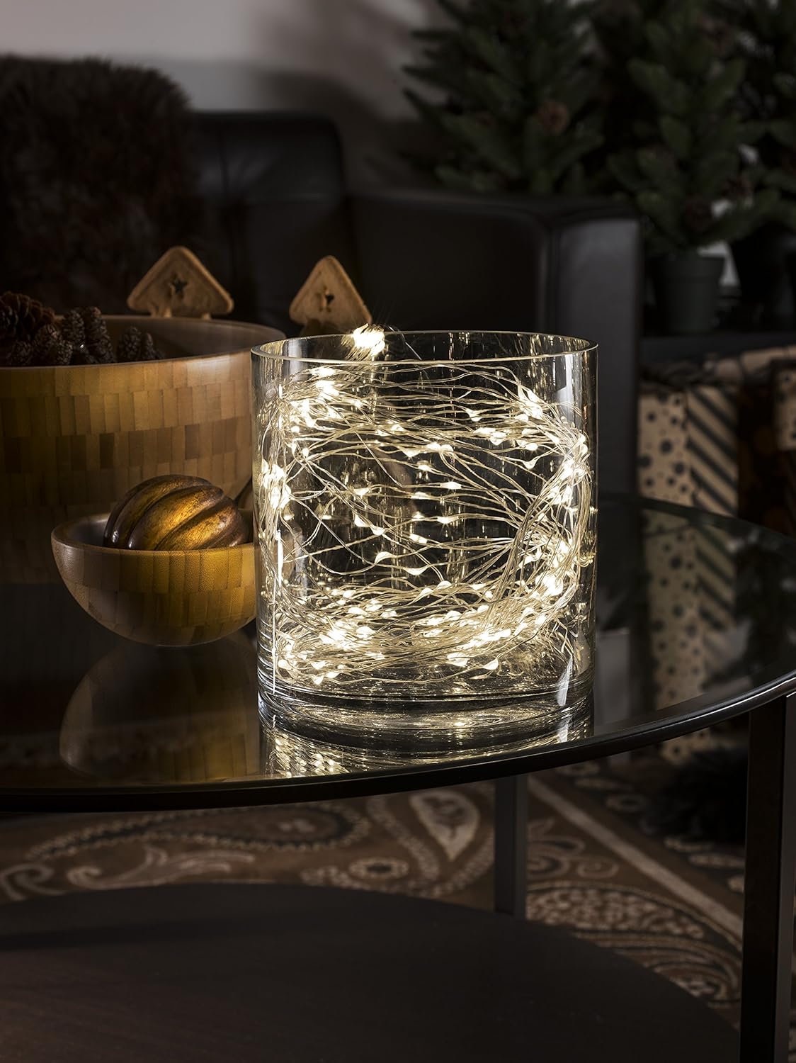 Konstsmide Naked Wire "Rain" Cable Light String with 20 Warm White LED, Silver - Image 4