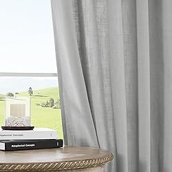 Joydeco Linen Curtains for Living Room,Light