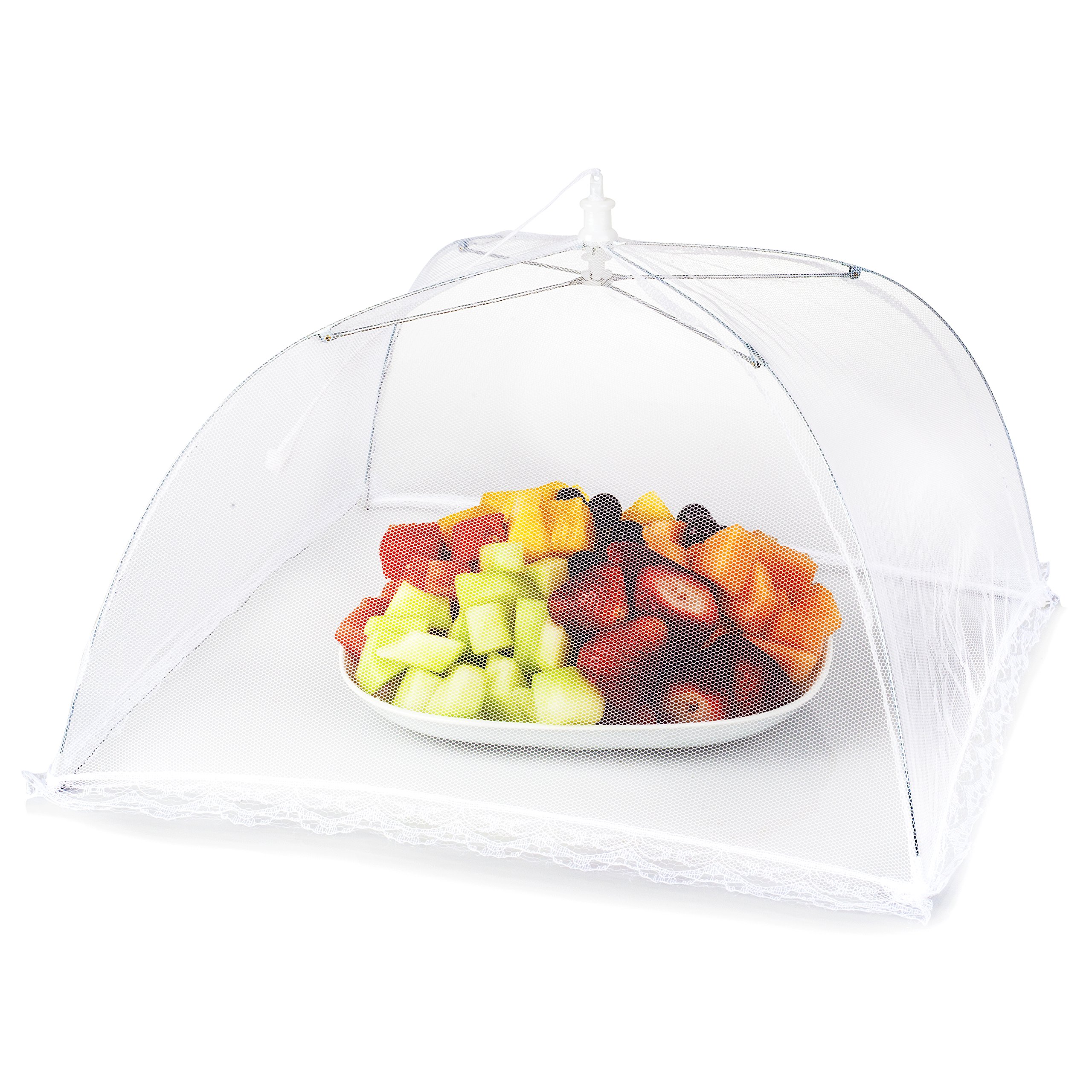Mesh Outdoor Food Cover Tents (6 pack) Collapsible Umbrella Tents for