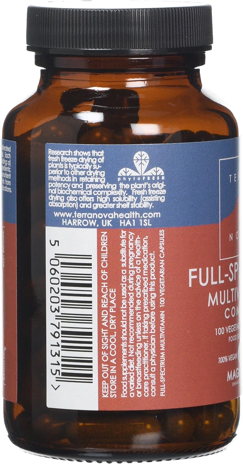 Full Spectrum Multivitamin Complex (100 caps), 100 Count (Pack of 1) - Image 3