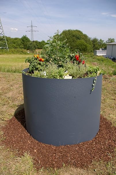 Bancal de montar de plástico redondo Antracita D=100 cm H=80 ...