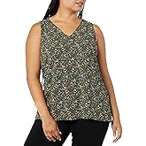 Amazon Essentials Women's Regular-Fit Sleeveless Layering Tank Top (Available in Plus Size)