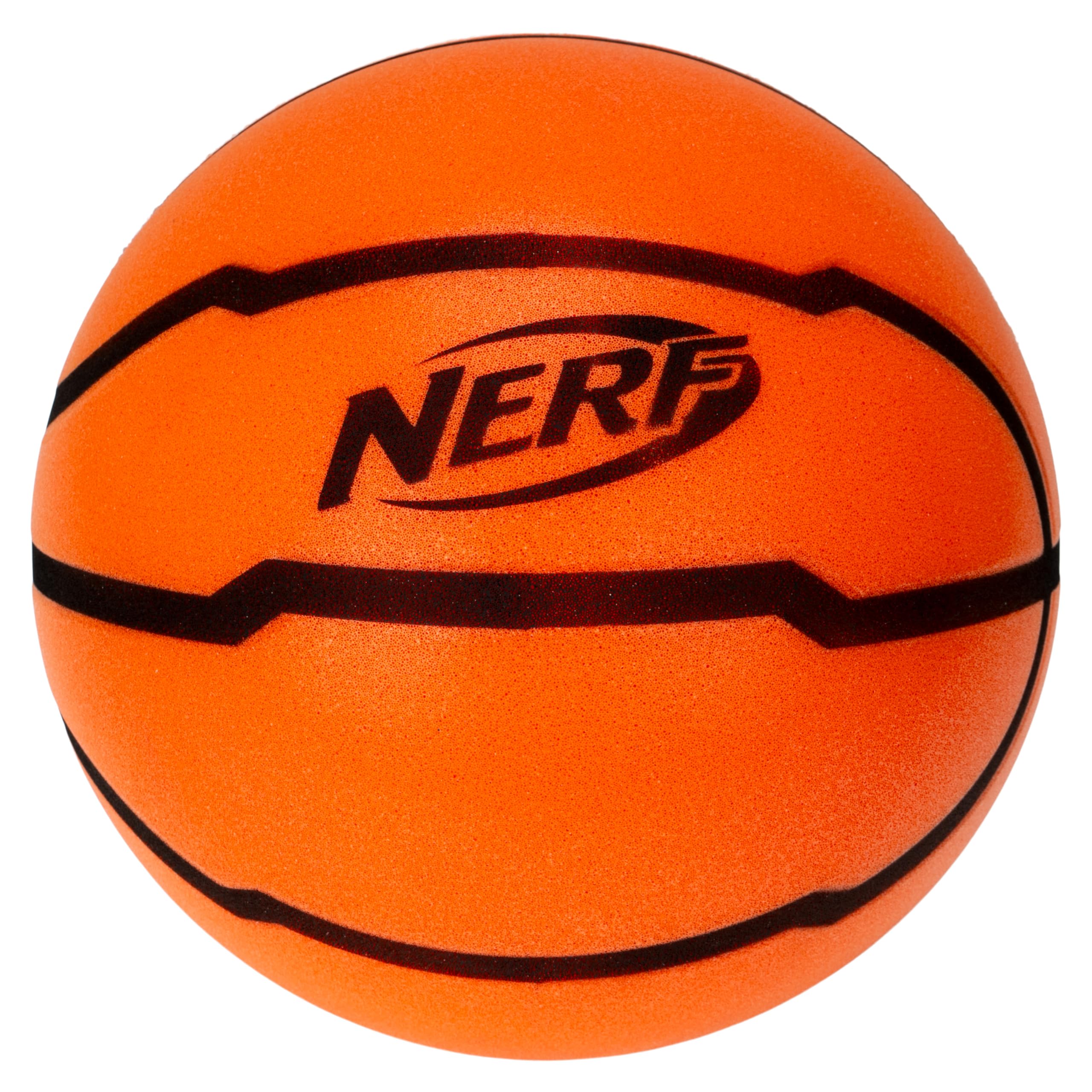 Photo 1 of Nerf Quietcourt Silent Foam Mini Basketball - Quiet Ball for Indoor Dribbling Practice + Drills - 7" Inch Mini Kids + Youth Basketball - Never Goes Flat Foam Construction