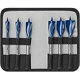 BOSCH NS5006 6-Piece Nail Strike Wood-Boring Spade Bits Assorted Set with Included Pouch Optimized for Wood and Wood with Nai