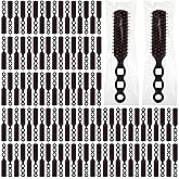 400 Pcs Hair Brushes Bulk for Homeless Individually Wrapped Bristles Hair Brush for Curly Hair Suitable for Homeless Shelter Hotel Nursing Home Charity Church 7.5 x 1.4 Inches