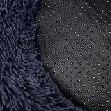 Feandrea Donut Dog Bed Cat Bed Fluffy 50 cm Dark Grey view 9