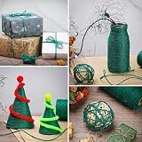 nuoshen 2 Rolls Green Hemp Garden Twine 200m 656ft Natural Jute String view 7