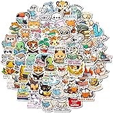 55 Pcs Animal Stickers for Kids, Reading Book Stickers for Kindle Water Bottles Laptops, Cute Animal Bookish Stickers Bulk for Kids Classroom