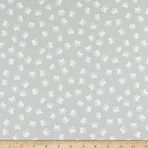 Amazon.com: Susybee Kitty The Cat Paws Light Grey, Fabric by The ...