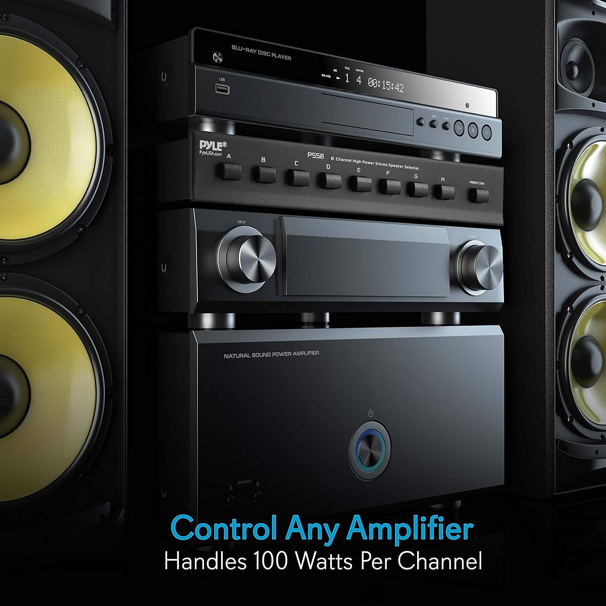 Pyle-Home PSS8 8-Channel High Power 