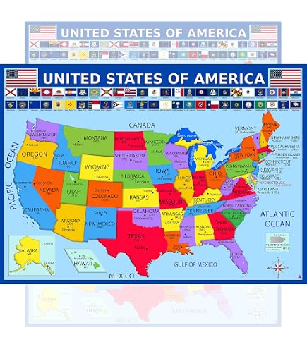 Mapa Imprimible De Estados Unidos Con Capitales De Estados Y Diferencia ...