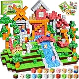 COOLJOYA Magnetic Blocks 108 Piece Set 20 Colors STEM Montessori Building Toys