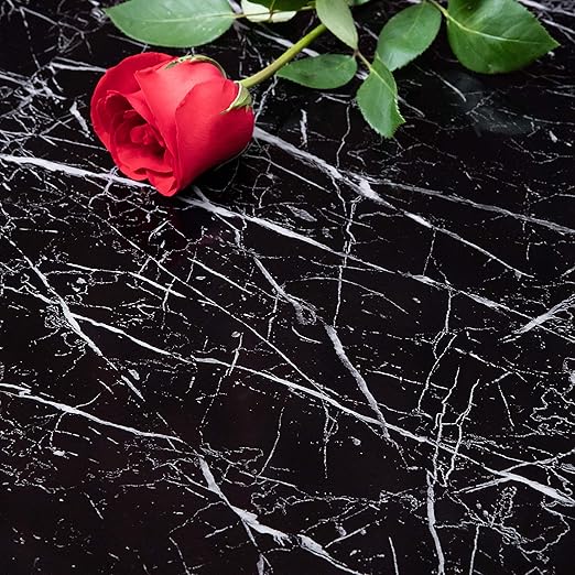 Niviy Marble Paper Black Granite Self Adhesive Vinyl Film Self