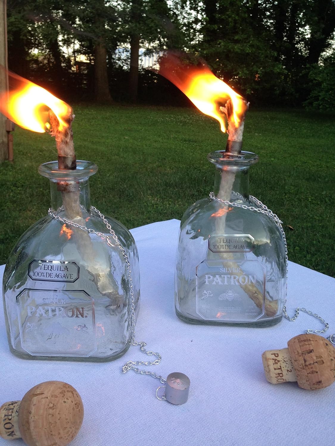 Amazon Com Tiki Torch Tequila 100 De Agave Silver Patron