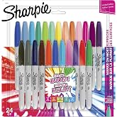 Sharpie Permanent Markers, Color Burst Limited Edition, Fine Point, Assorted, 24 Count