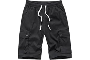 VtuAOL Women's Cargo Shorts Casual Elastic Waist Comfy Relaxed Fit Shorts