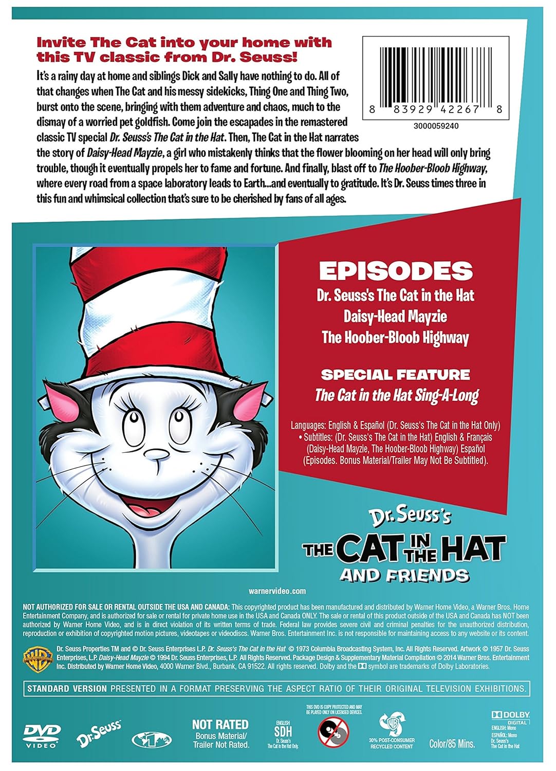 Amazoncom Dr Seusss Cat In The Hat And Friends Various