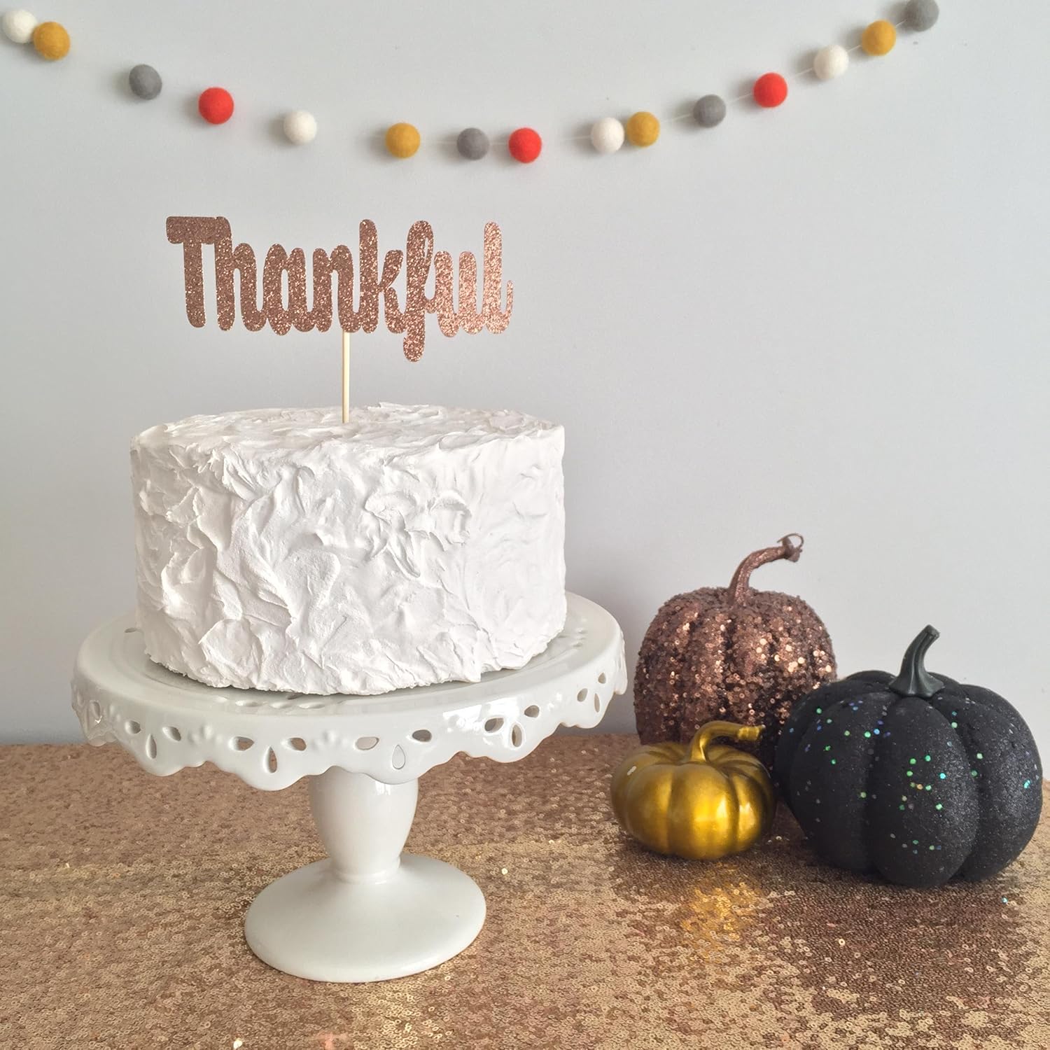 Thanksgiving Cake Topper Friendsgiving Cake Topper Turkey