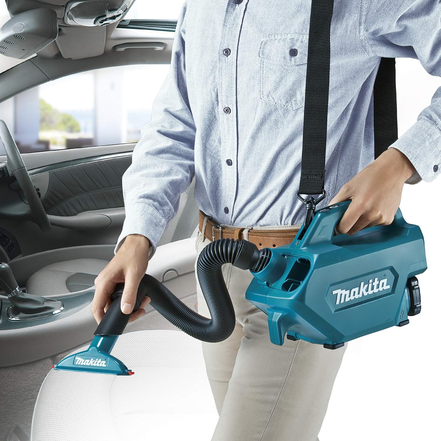 Makita CL121DZ 12V Max Li-Ion CXT Vacuum Cleaner - Batteries and Charger Not Included, Multi-colour - Image 3