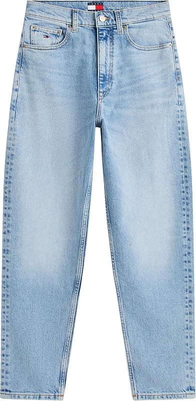 Vaqueros Mujer Mom Cintura Alta, Azul (Denim Light), 28W/30L