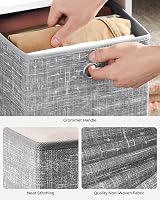 SONGMICS Storage Boxes 6-Pack 26x26x28 cm Non-Woven Fabric with Handles view 5