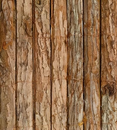 Papillon Bark Natural Garden Fence Screening Roll 4m x 2m Privacy