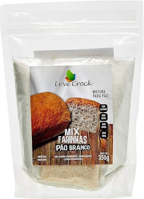 Mix Para Pão Branco Leve Crock 350g