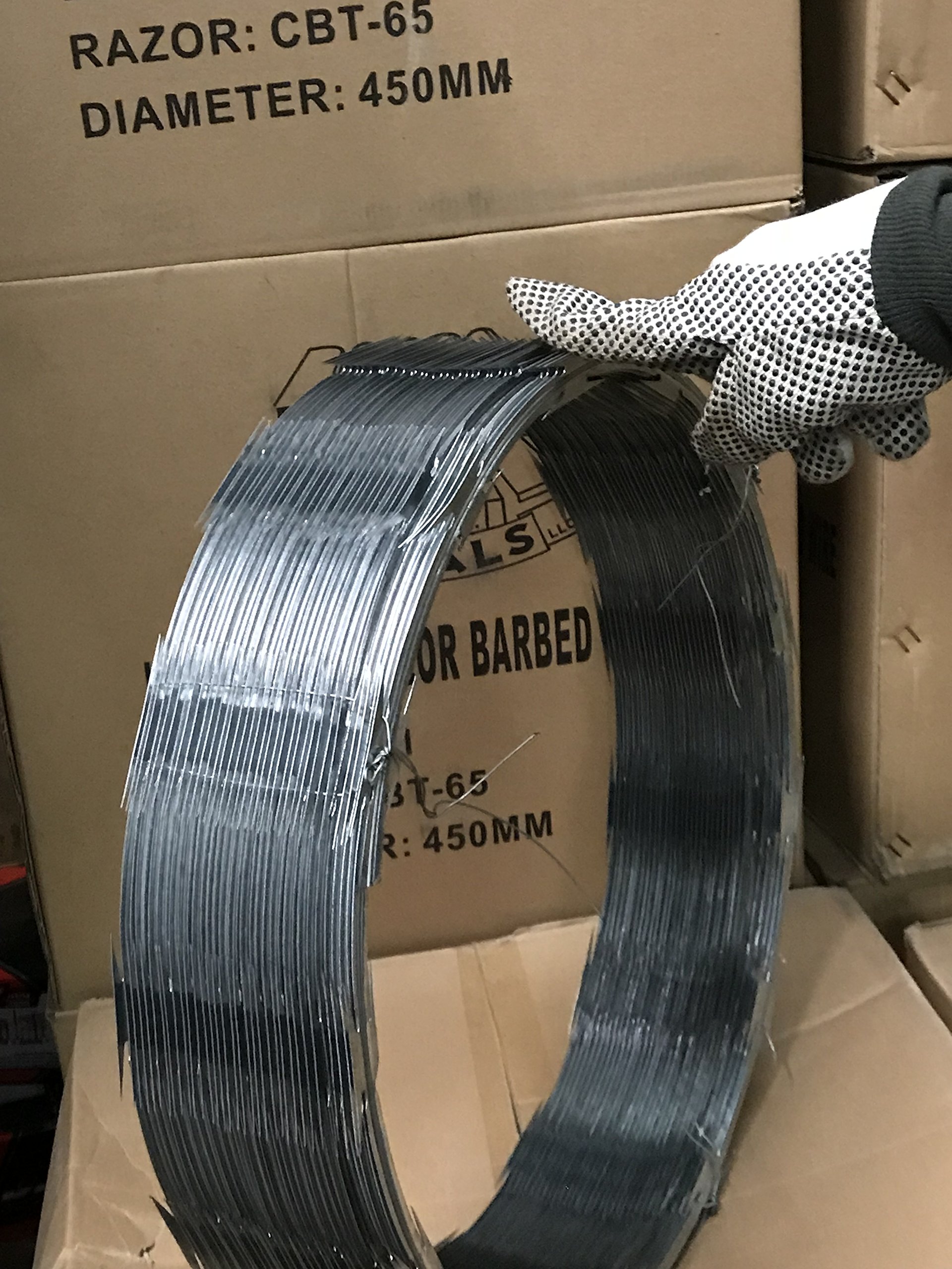 Razor Wire Razor Barbed Tape 18" 50 Feet Per Roll 2 Coils Buy Online