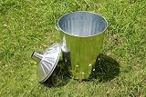 Simpa Garden Fire Bin Incinerator 90 Litre Galvanised Small Medium Large view 6