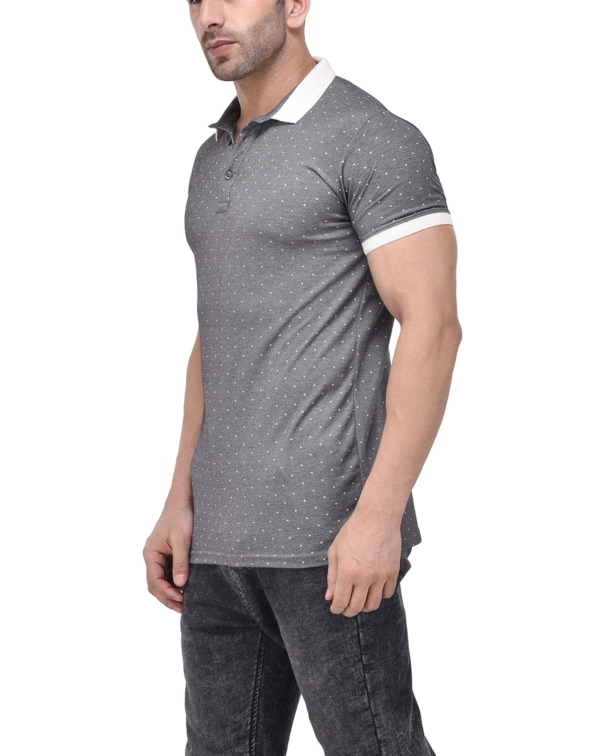tinted men's cotton & polyester polo t-shirt