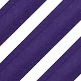Realm Bias Binding Tape Cotton 1 Inch Purple 5 Metres