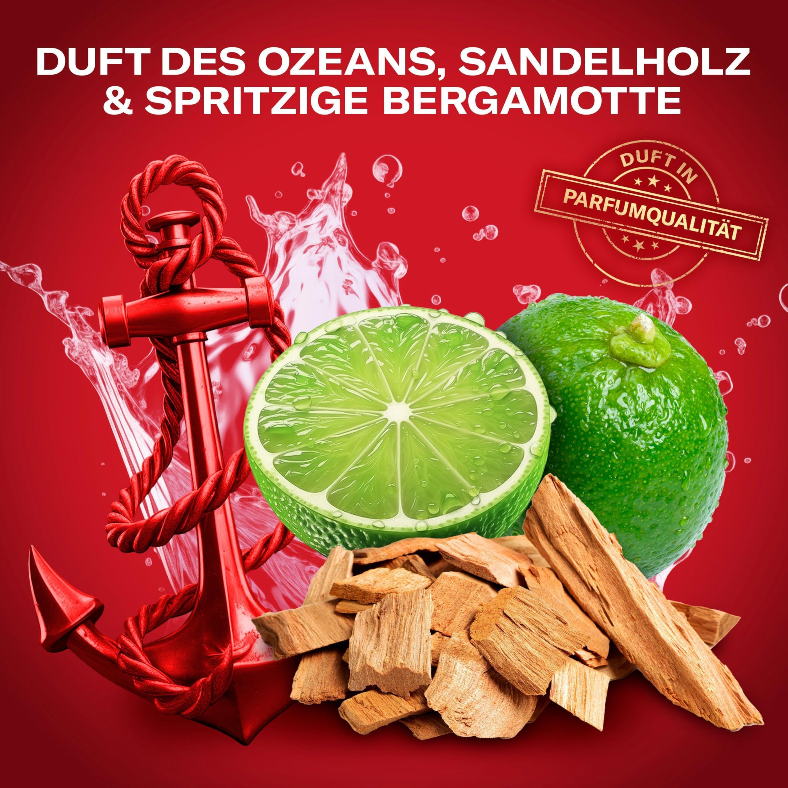 Old Spice Captain 3-in-1 Duschgel für Haar, Gesicht und Körper 1000 ml, langanhaltende Frische, Duft in Parfumqualität, Tiefenreinigung 3