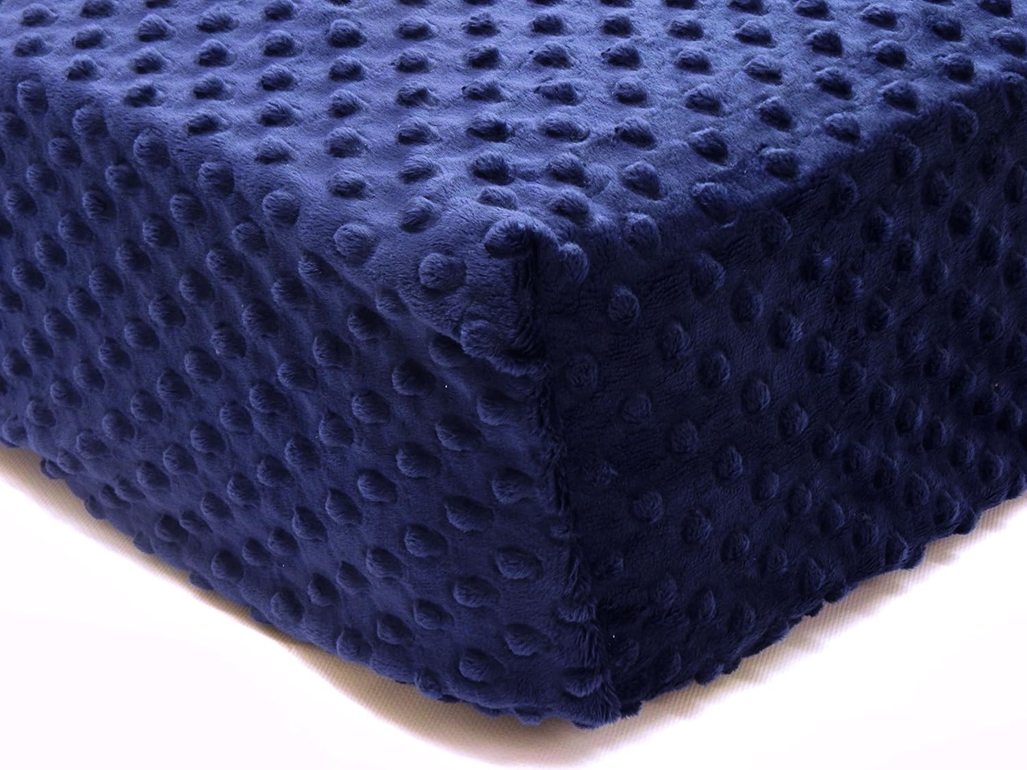 minky dot crib sheet