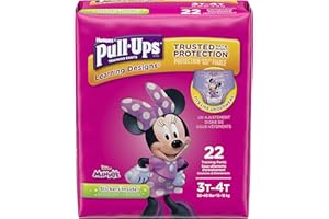 Pull-Ups Learning Designs for Girls Potty Training Pants, 3T-4T (32-40 lbs.), 22 Ct. (Packaging May Vary)