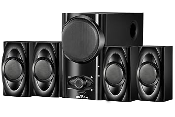 Oshaan L19 4.1 Multimedia Home Theater Speaker with Bluetooth Connectivity, FM, Aux Lead, USB/SD Card Reader, Digital Display, Remote Control