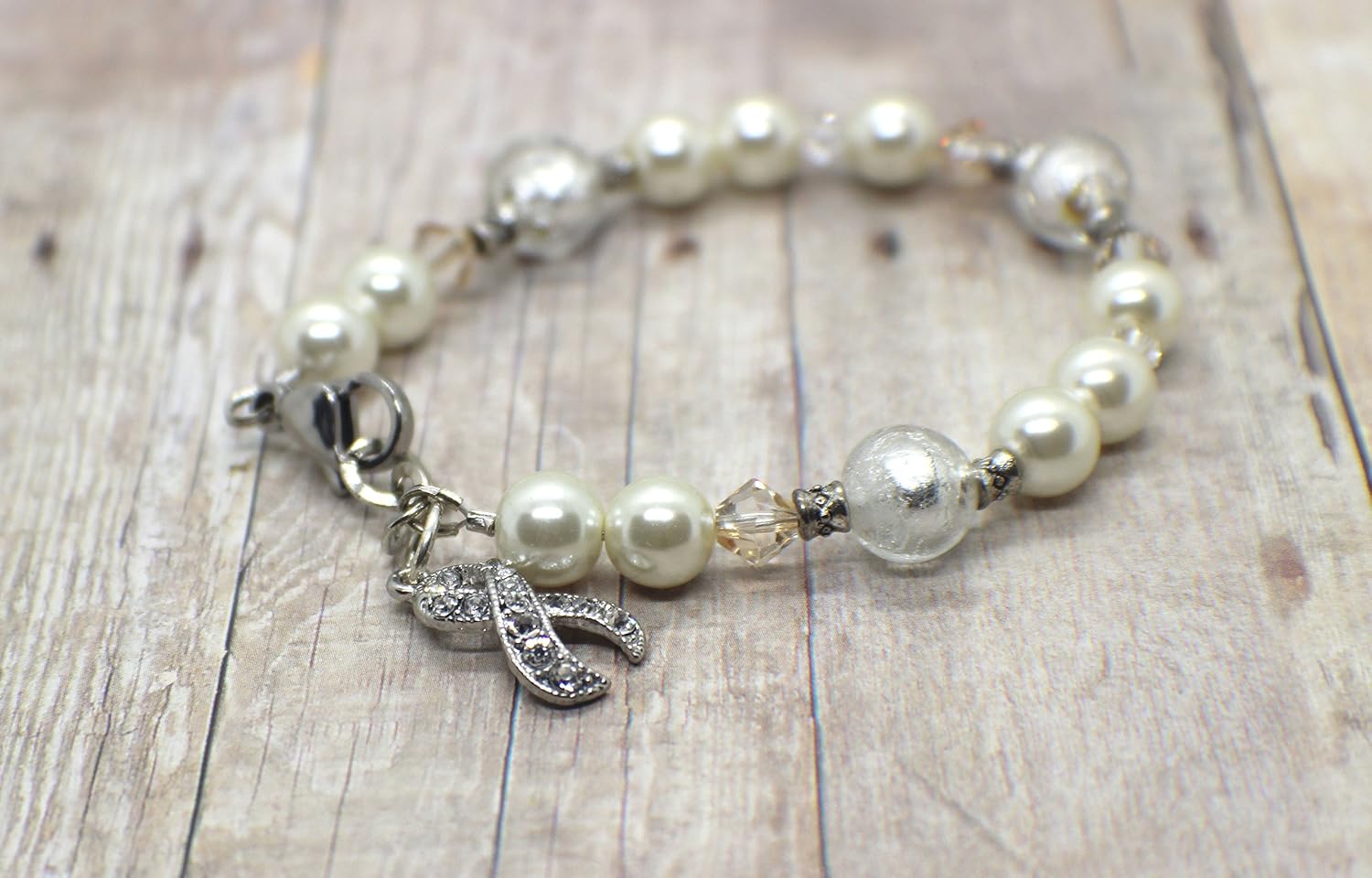 Lung Cancer Awareness Bracelet Pick your own