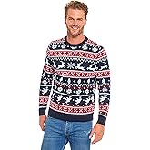 Ugly Christmas Sweater for Men, Hooded Unisex Women Xmas Hoodie Pullover for Party Festive Party