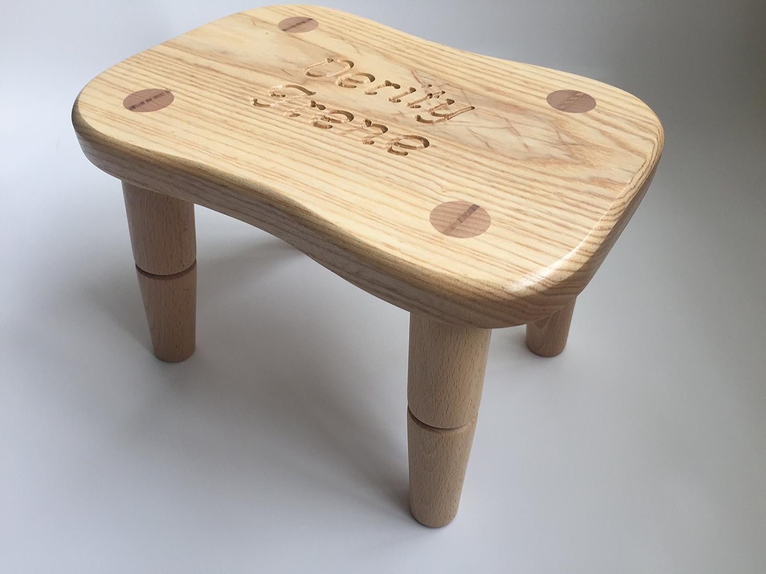personalised wooden stool for child
