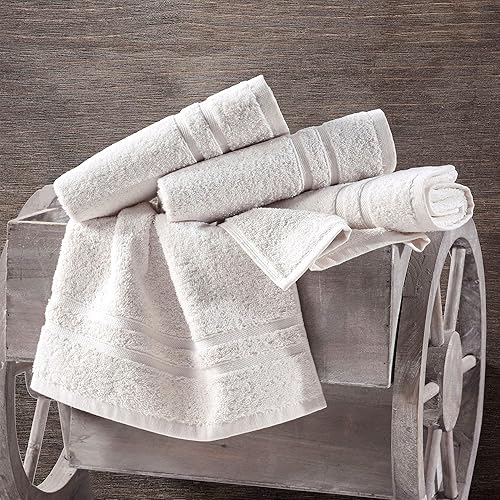 Hawmam Linen Sea Salt Cream Hand Towels Pack Turkish Cotton Premium  Quality Soft and Absorbent Small Towels