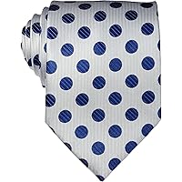 Retreez Polka Dot Men's Tie - Black With Purple Dots, Microfiber 58 Inch - View #4