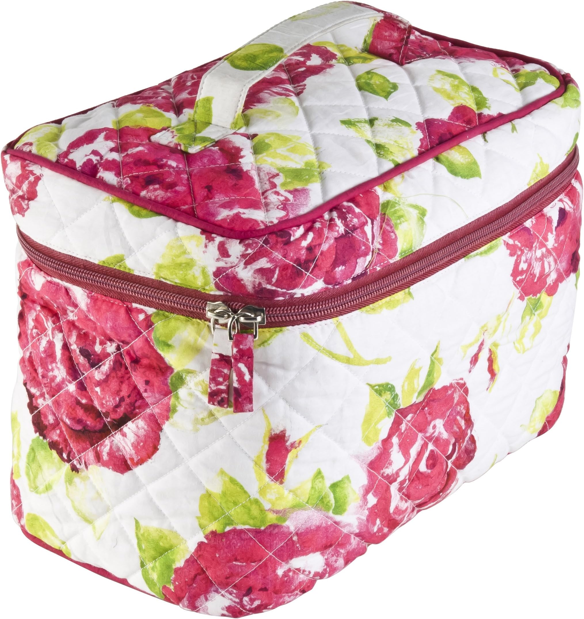 Ragged Rose Cotton Vanessa Floral Vanity Bag, White