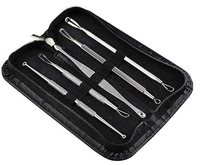 Dermatologistgrade Blackhead Remover Kit Pimple, Acne, Comedone Extractor Tools